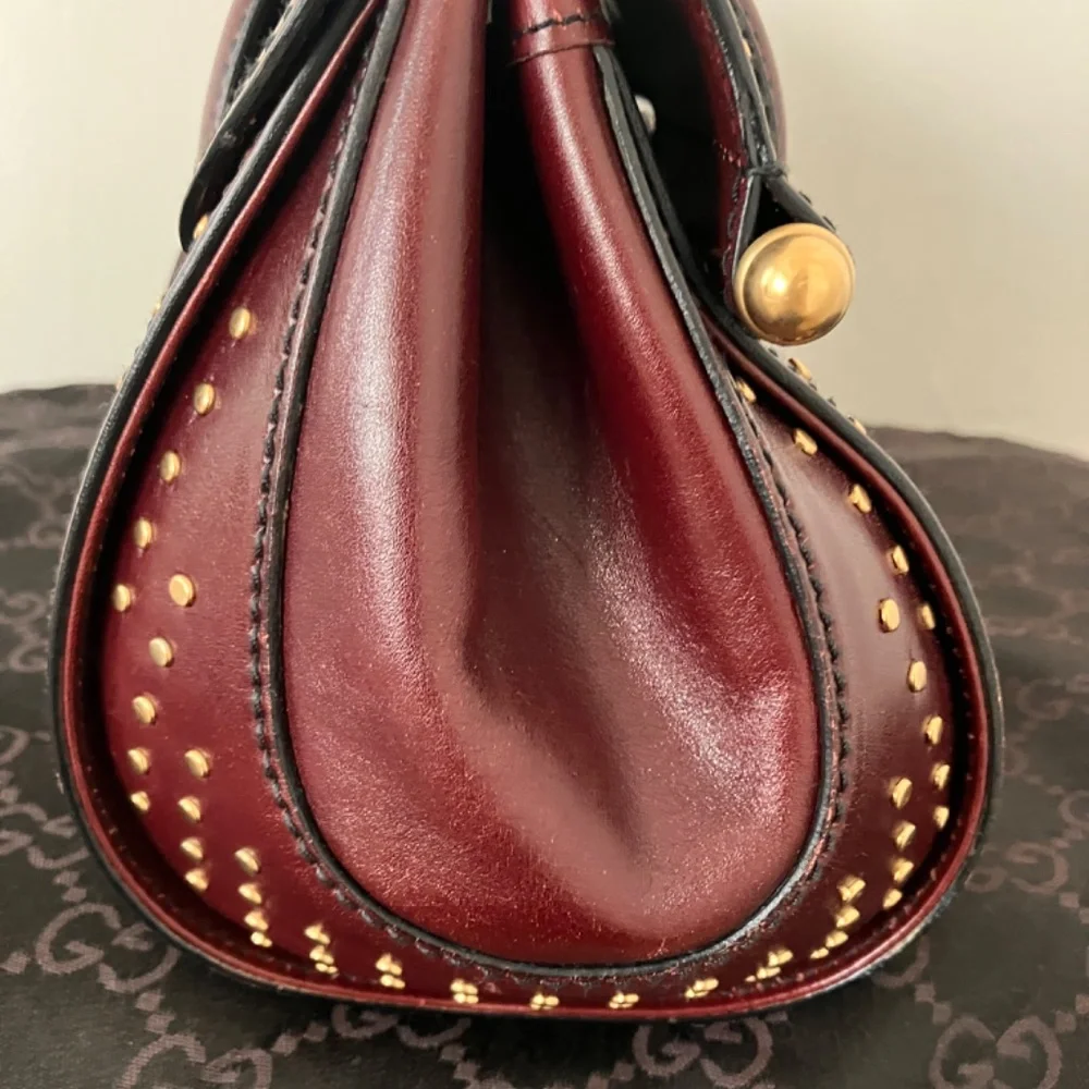 Vintage Gucci burgundy Python Bullet bag - Picture 6 of 11